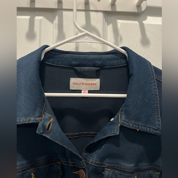 Molly & Isadora Dark Denim Jacket 4x - Picture 2 of 4